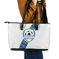 Guatemala Football Leather Tote Bag La Azul y Blanco Come On