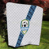Guatemala Football Quilt La Azul y Blanco Come On