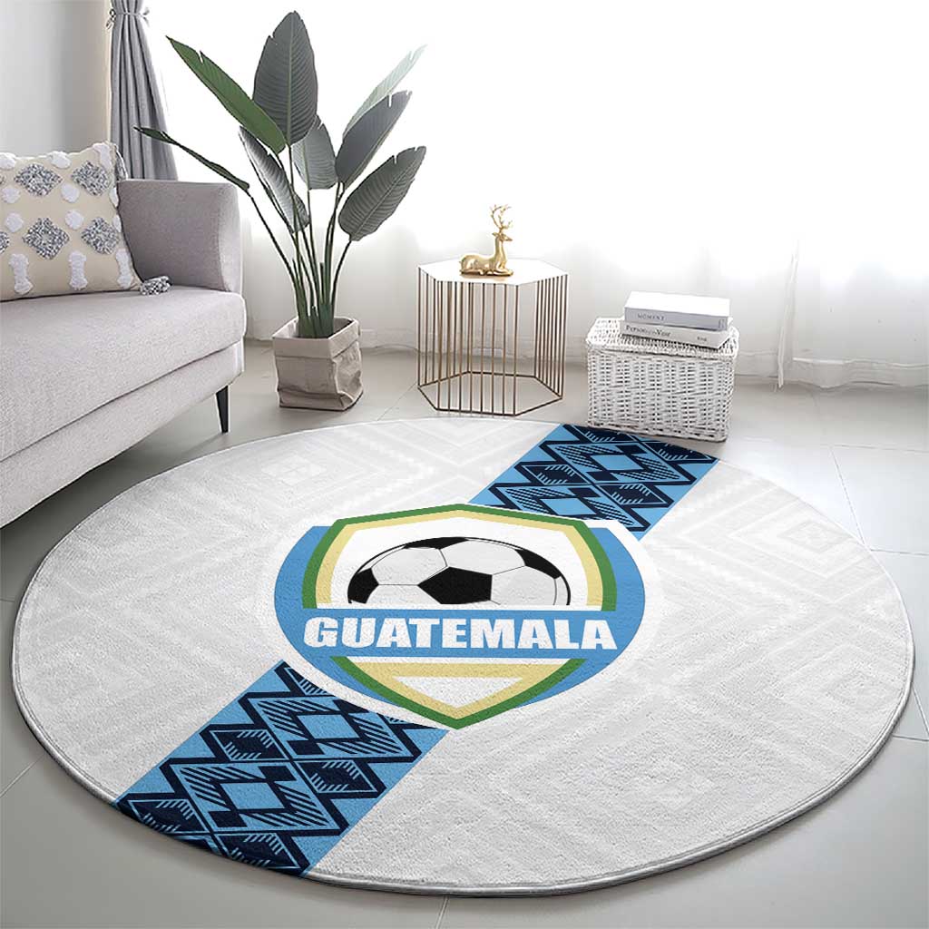 Guatemala Football Round Carpet La Azul y Blanco Come On
