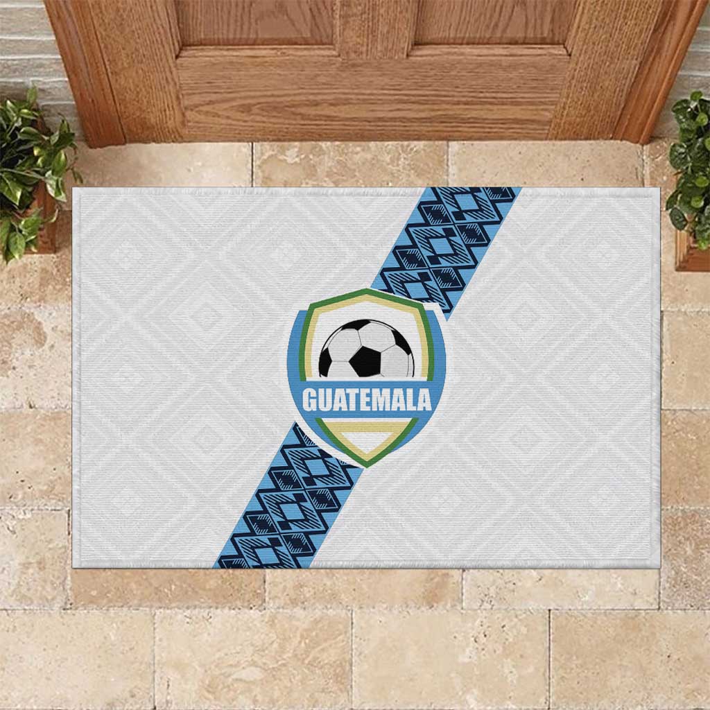 Guatemala Football Rubber Doormat La Azul y Blanco Come On
