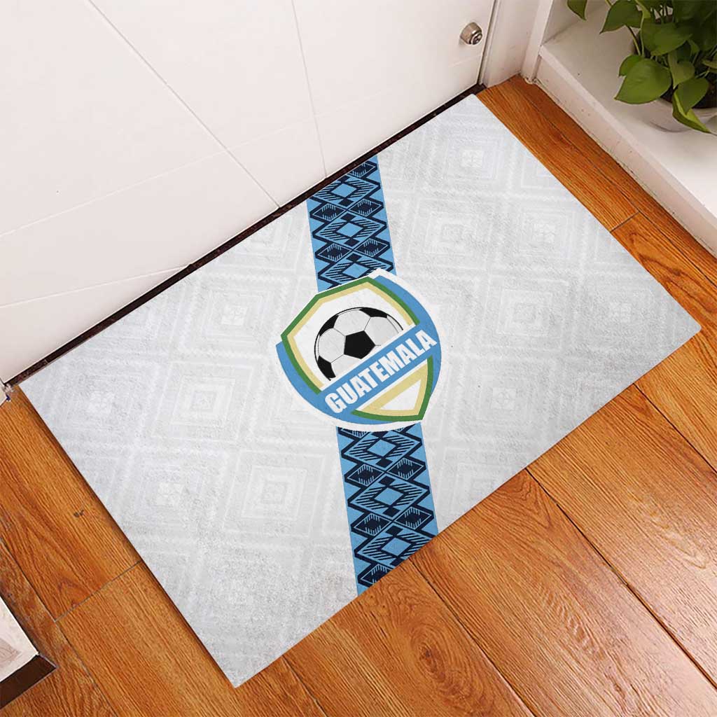 Guatemala Football Rubber Doormat La Azul y Blanco Come On