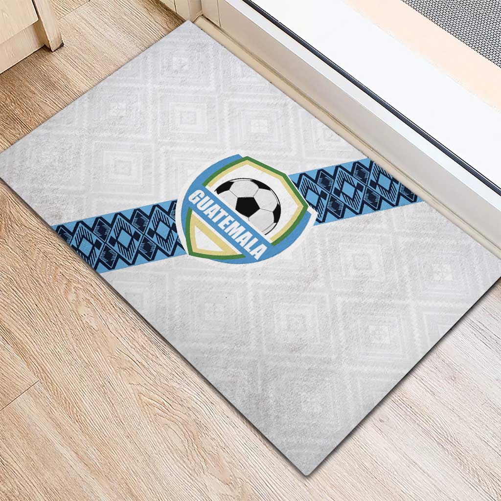 Guatemala Football Rubber Doormat La Azul y Blanco Come On
