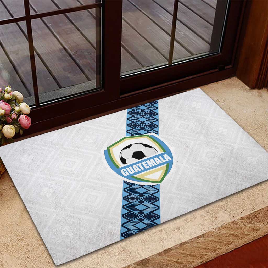 Guatemala Football Rubber Doormat La Azul y Blanco Come On