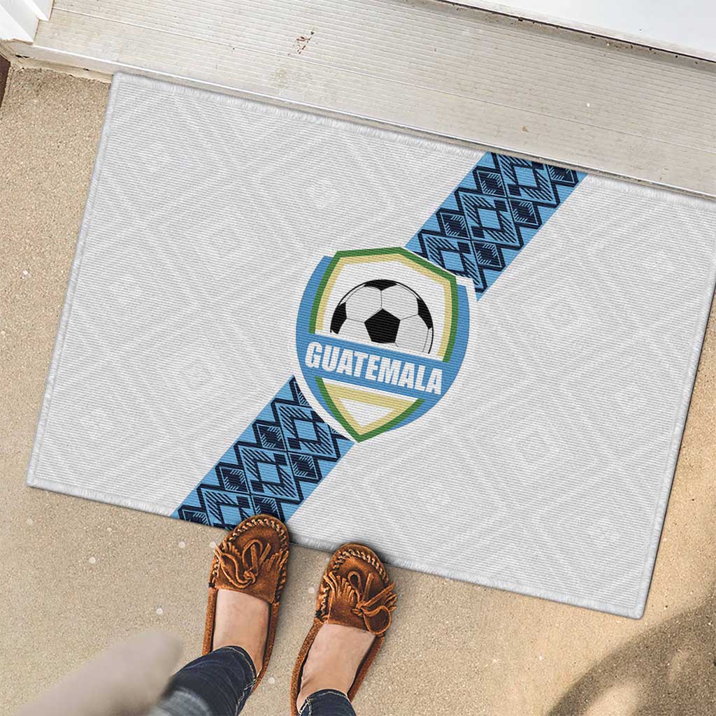 Guatemala Football Rubber Doormat La Azul y Blanco Come On