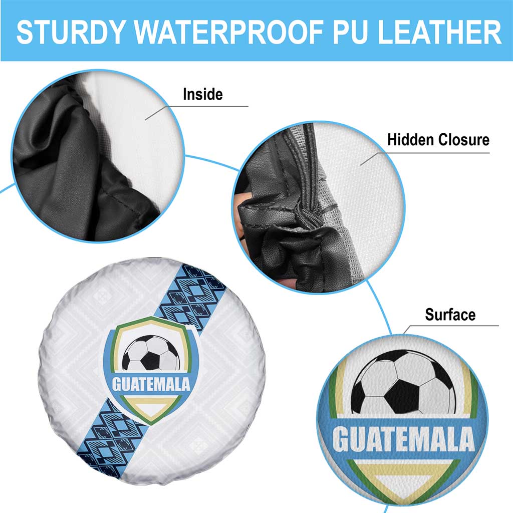 Guatemala Football Spare Tire Cover La Azul y Blanco Come On