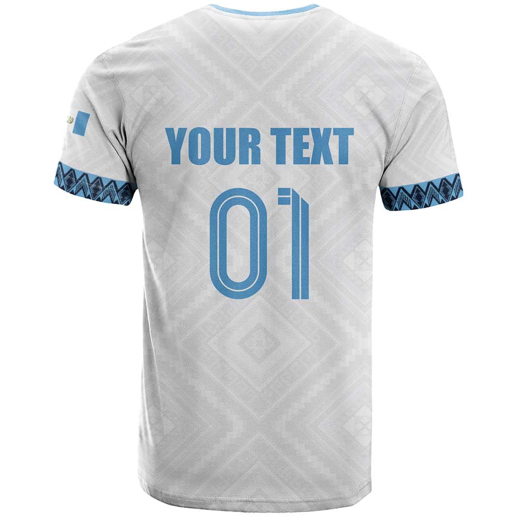 Custom Guatemala Football T Shirt La Azul y Blanco Come On