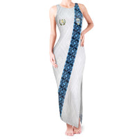 Custom Guatemala Football Tank Maxi Dress La Azul y Blanco Come On