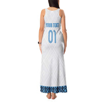 Custom Guatemala Football Tank Maxi Dress La Azul y Blanco Come On
