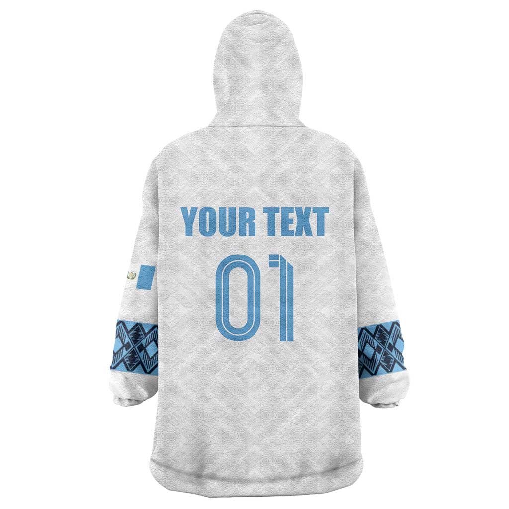 Custom Guatemala Football Wearable Blanket Hoodie La Azul y Blanco Come On