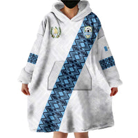 Custom Guatemala Football Wearable Blanket Hoodie La Azul y Blanco Come On