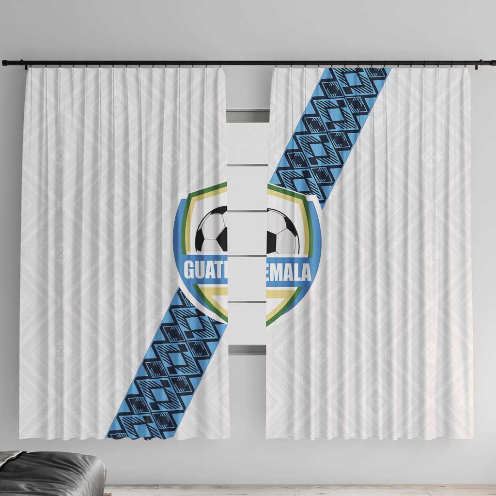 Guatemala Football Window Curtain La Azul y Blanco Come On