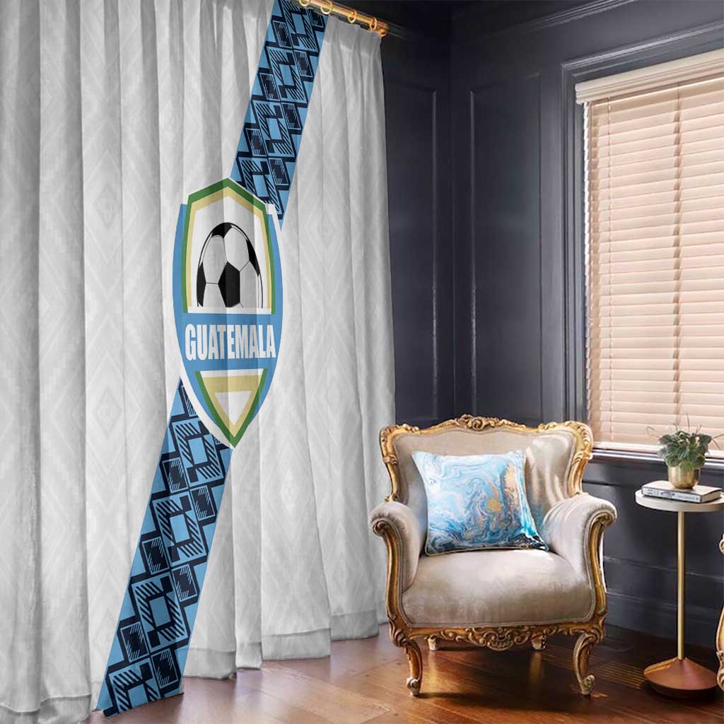 Guatemala Football Window Curtain La Azul y Blanco Come On