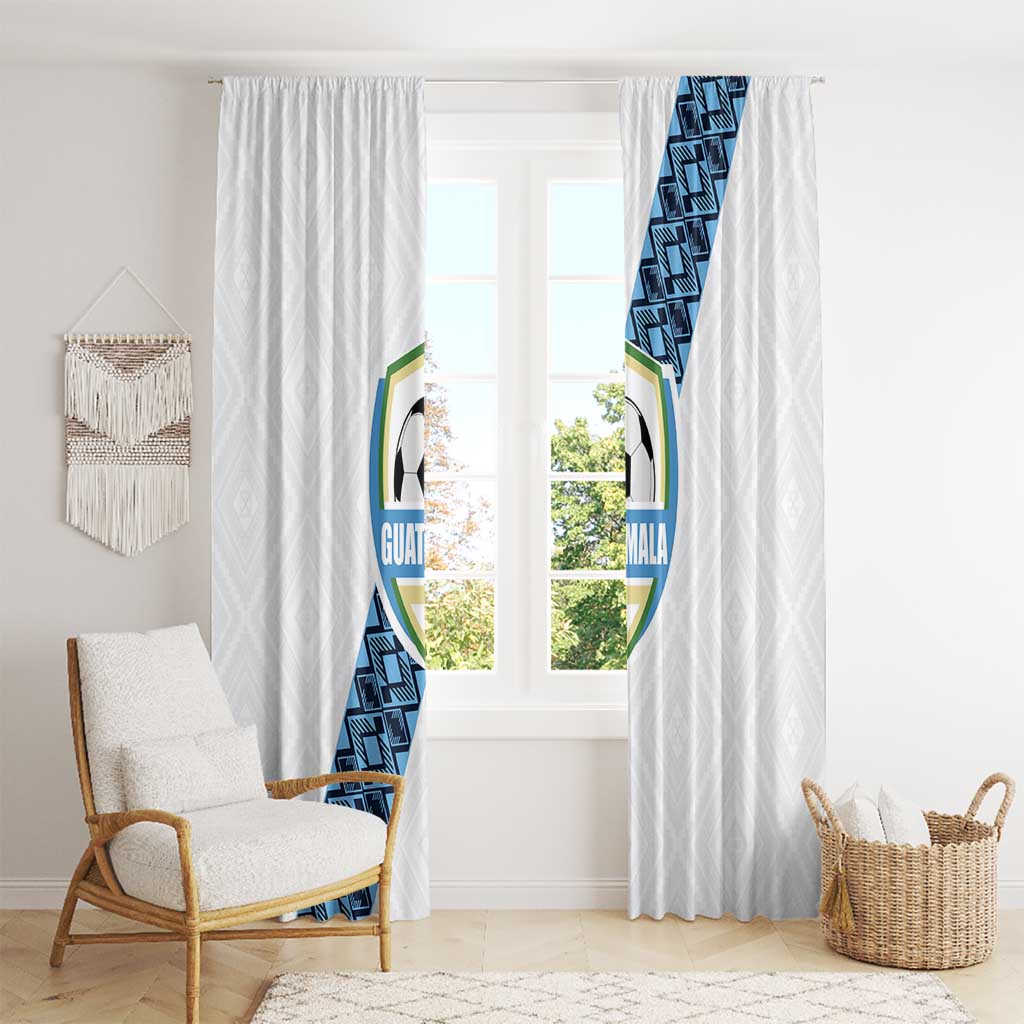 Guatemala Football Window Curtain La Azul y Blanco Come On