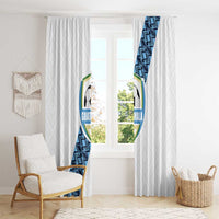 Guatemala Football Window Curtain La Azul y Blanco Come On