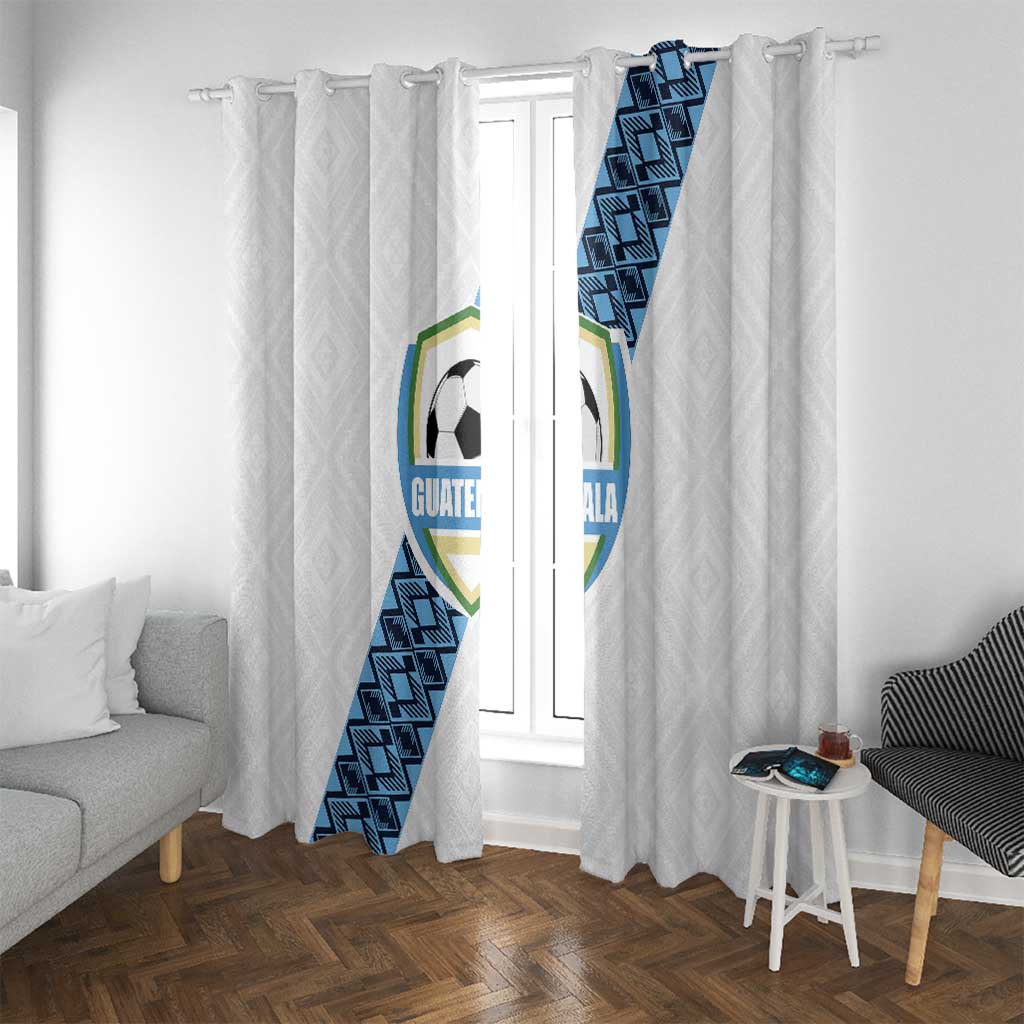 Guatemala Football Window Curtain La Azul y Blanco Come On