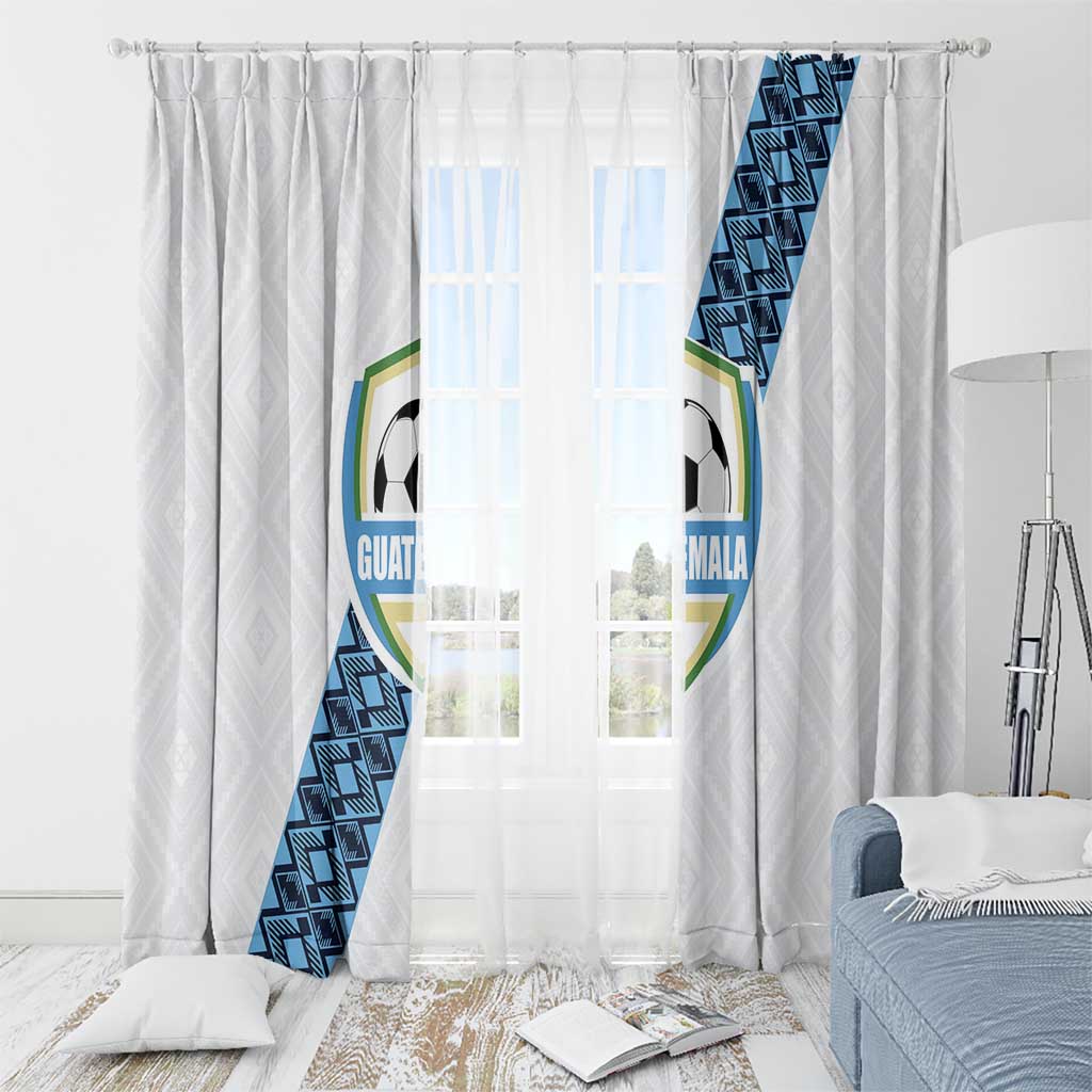 Guatemala Football Window Curtain La Azul y Blanco Come On
