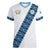 Custom Guatemala Football Women V-Neck T-Shirt La Azul y Blanco Come On