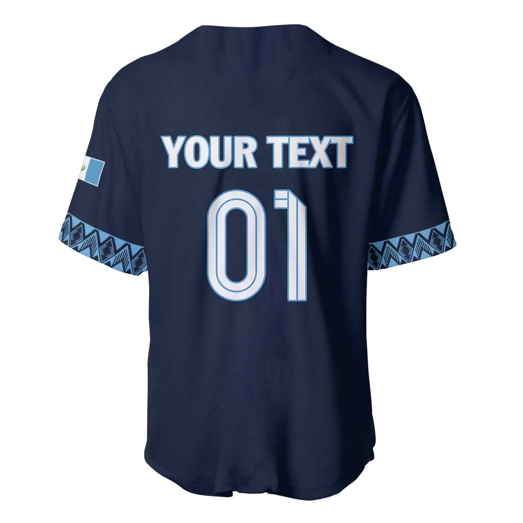 Custom Guatemala Football Baseball Jersey Vamos Los Chapines