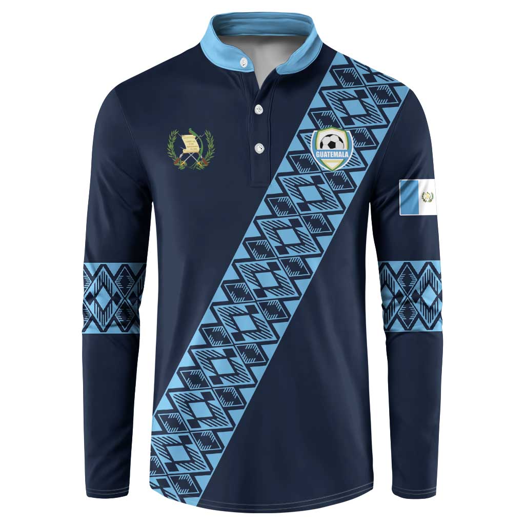 Custom Guatemala Football Button Sweatshirt Vamos Los Chapines