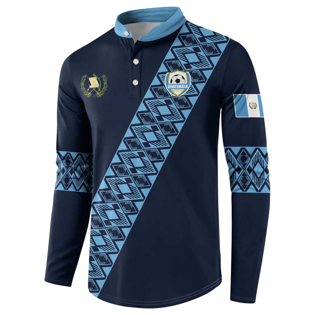 Custom Guatemala Football Button Sweatshirt Vamos Los Chapines