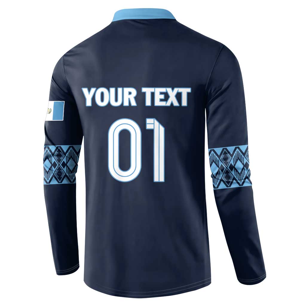 Custom Guatemala Football Button Sweatshirt Vamos Los Chapines