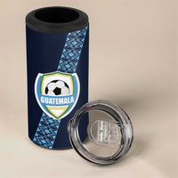 Custom Guatemala Football 4 in 1 Can Cooler Tumbler Vamos Los Chapines