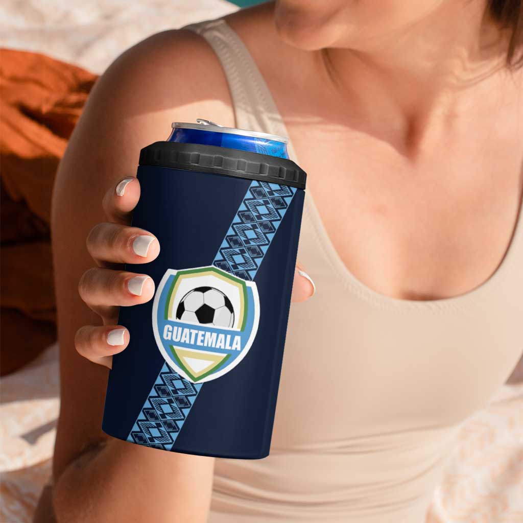Custom Guatemala Football 4 in 1 Can Cooler Tumbler Vamos Los Chapines