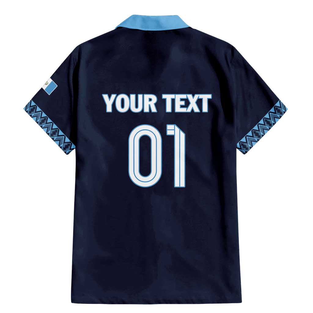 Custom Guatemala Football Family Matching Mermaid Dress and Hawaiian Shirt Vamos Los Chapines