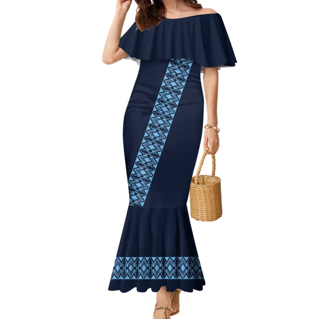 Custom Guatemala Football Family Matching Mermaid Dress and Hawaiian Shirt Vamos Los Chapines