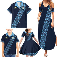 Custom Guatemala Football Family Matching Summer Maxi Dress and Hawaiian Shirt Vamos Los Chapines