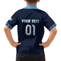 Custom Guatemala Football Family Matching Tank Maxi Dress and Hawaiian Shirt Vamos Los Chapines