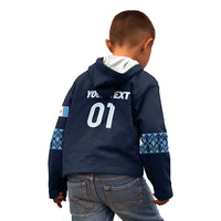 Custom Guatemala Football Kid Hoodie Vamos Los Chapines