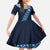 Custom Guatemala Football Kid Short Sleeve Dress Vamos Los Chapines