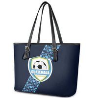 Guatemala Football Leather Tote Bag Vamos Los Chapines