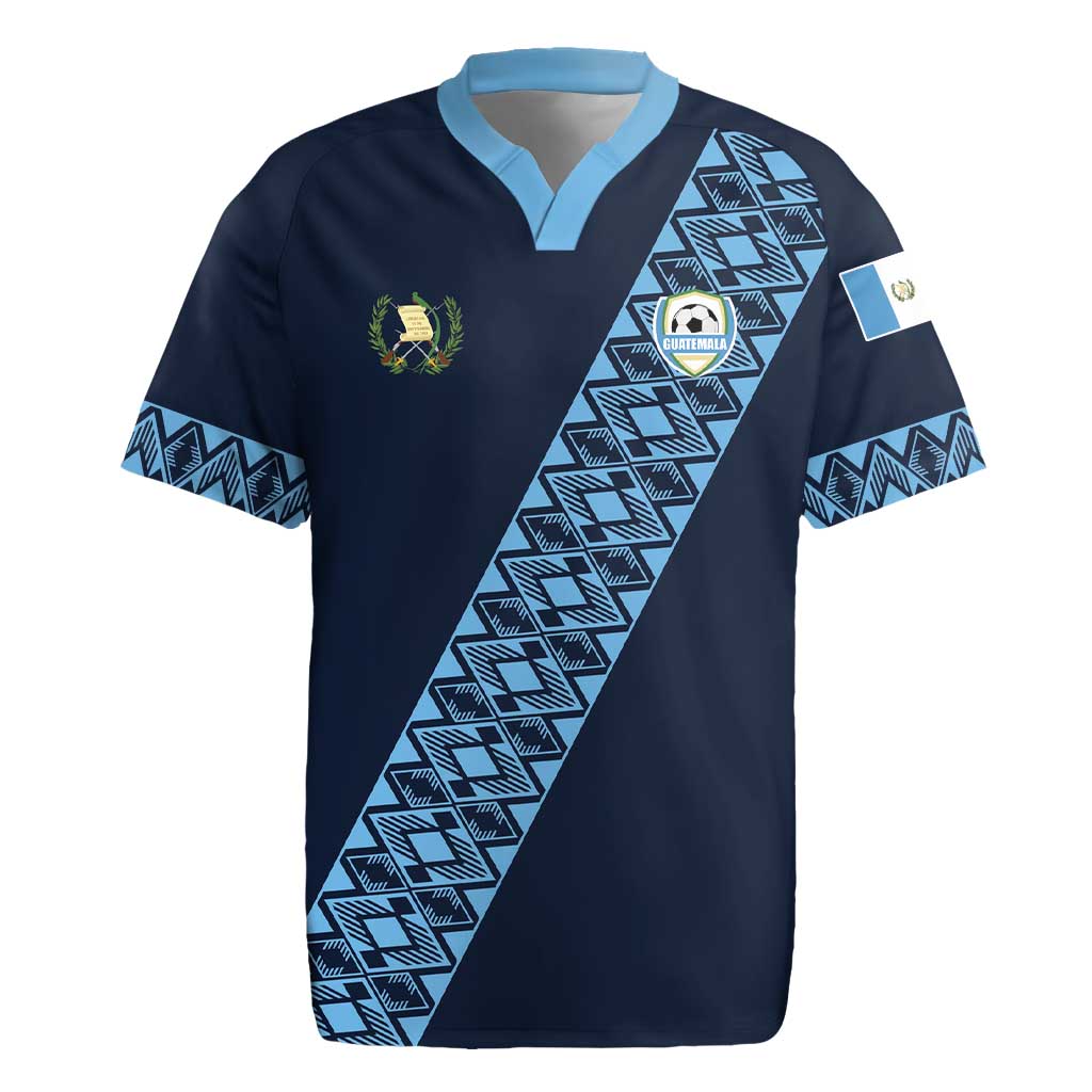 Custom Guatemala Football Rugby Jersey Vamos Los Chapines