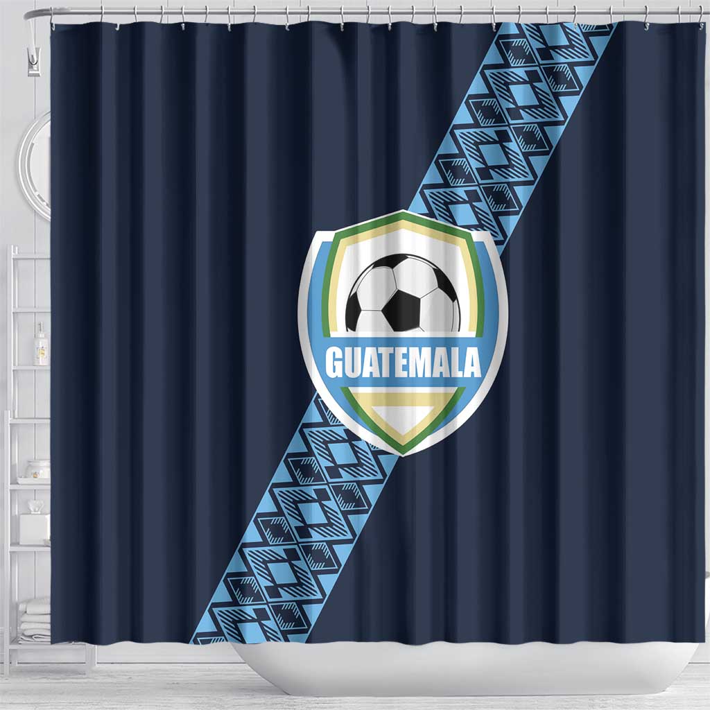 Guatemala Football Shower Curtain Vamos Los Chapines