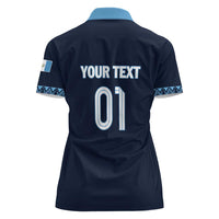 Custom Guatemala Football Women Polo Shirt Vamos Los Chapines