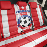 Puerto Rico Football Back Car Seat Cover Go The Blue Hurricane