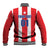 Custom Puerto Rico Football Baseball Jacket Go The Blue Hurricane