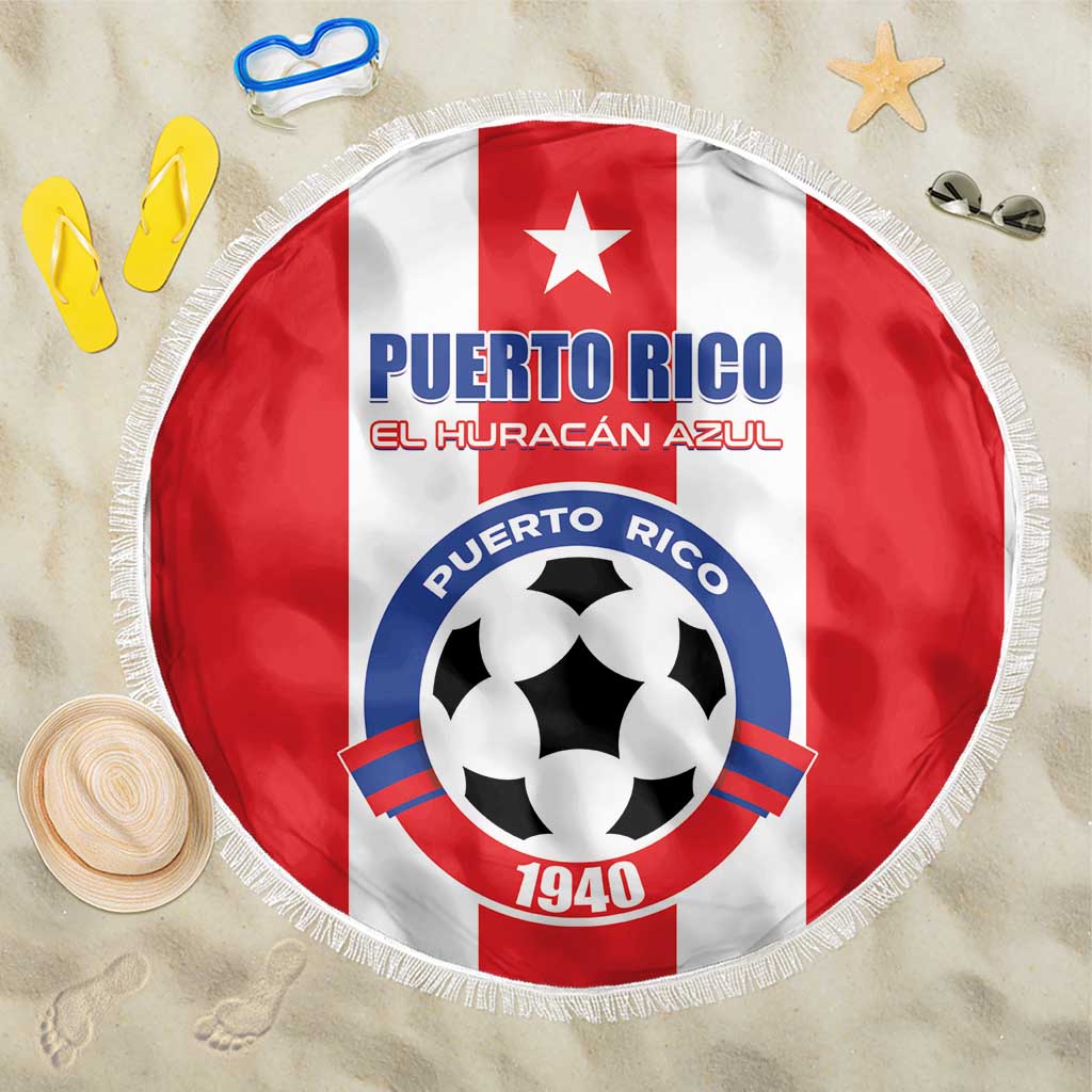 Puerto Rico Football Beach Blanket Go The Blue Hurricane
