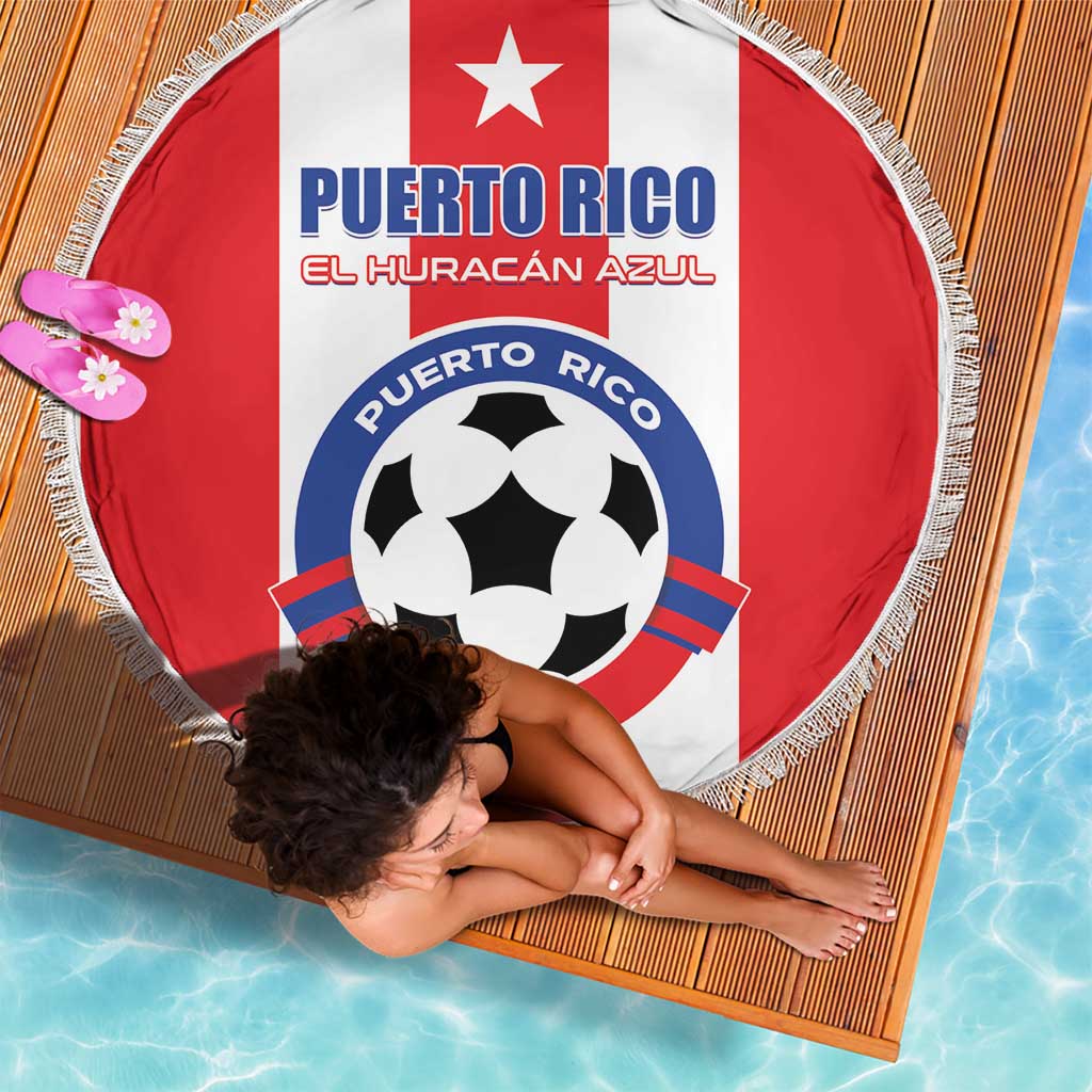 Puerto Rico Football Beach Blanket Go The Blue Hurricane