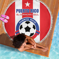 Puerto Rico Football Beach Blanket Go The Blue Hurricane