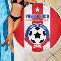 Puerto Rico Football Beach Blanket Go The Blue Hurricane