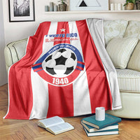 Puerto Rico Football Blanket Go The Blue Hurricane