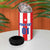 Custom Puerto Rico Football 4 in 1 Can Cooler Tumbler Go The Blue Hurricane
