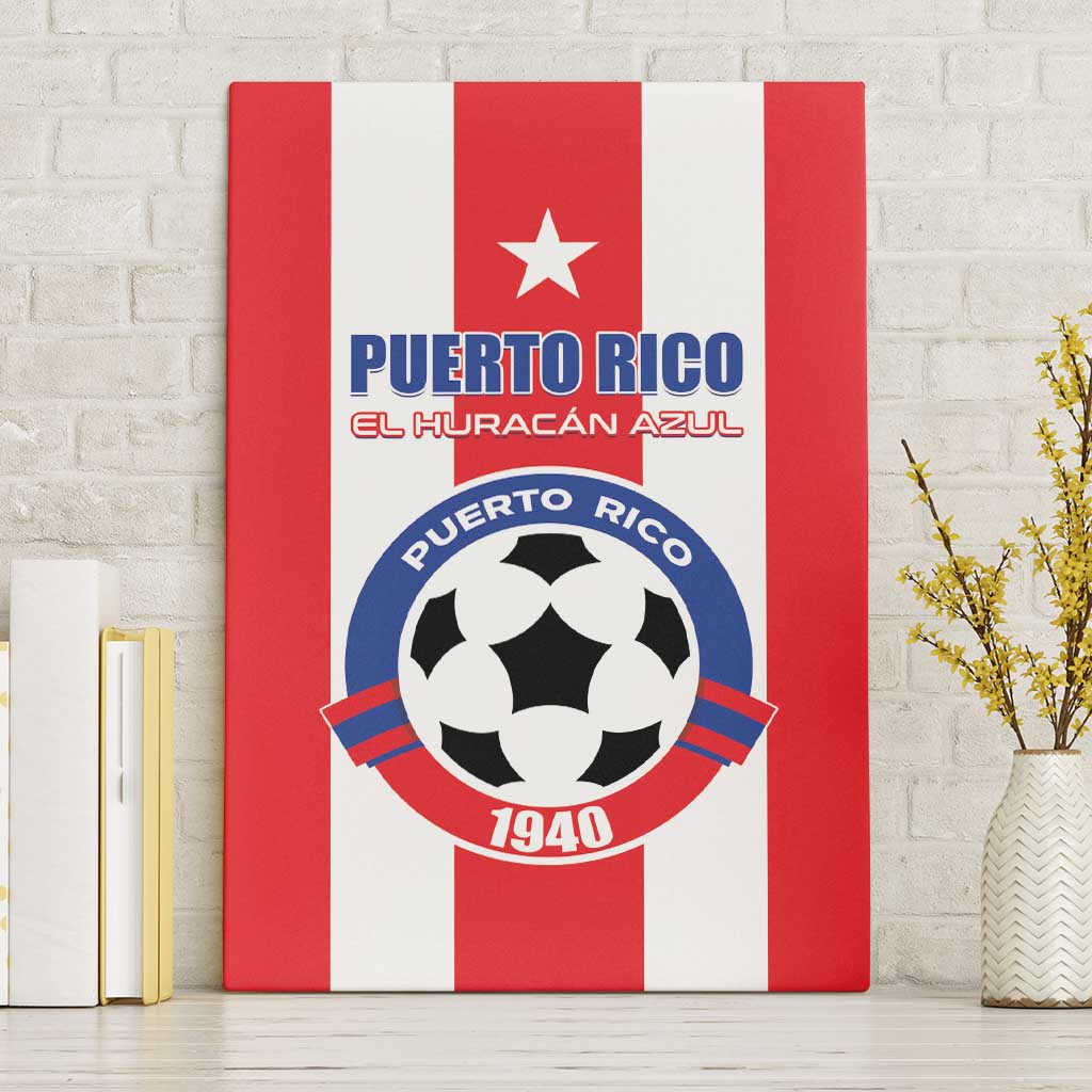 Puerto Rico Football Canvas Wall Art Go The Blue Hurricane
