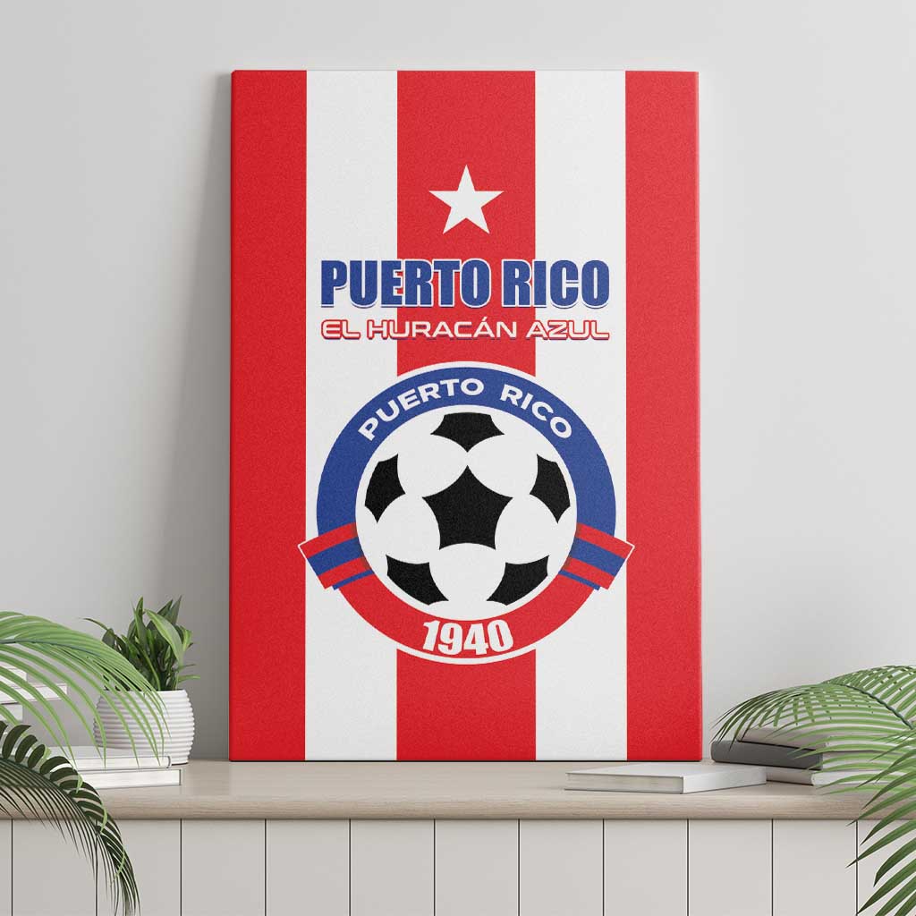 Puerto Rico Football Canvas Wall Art Go The Blue Hurricane