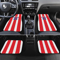 Puerto Rico Football Car Mats Go The Blue Hurricane