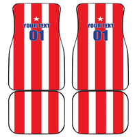 Puerto Rico Football Car Mats Go The Blue Hurricane