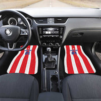 Puerto Rico Football Car Mats Go The Blue Hurricane